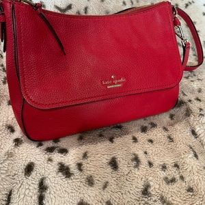 Beautiful red leather Kate Spade leather handbag. Excellent condition.